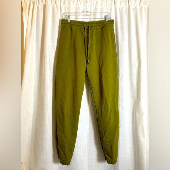 Smallable basics men’s organic cotton joggers in olive green size small. - Picture 1 of 9